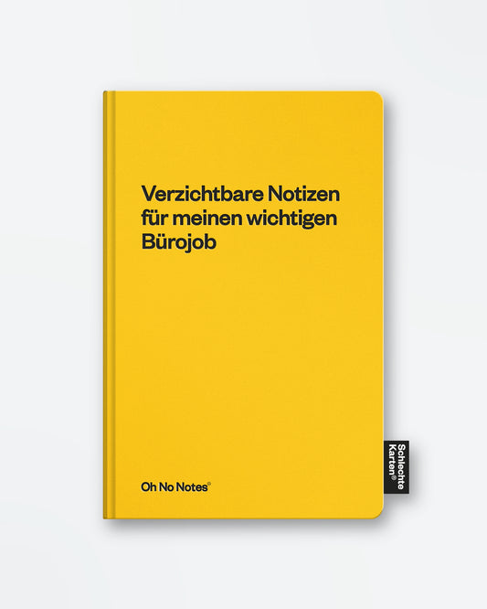 Oh No Notes Notizbuch »Verzichtbare Notizen«