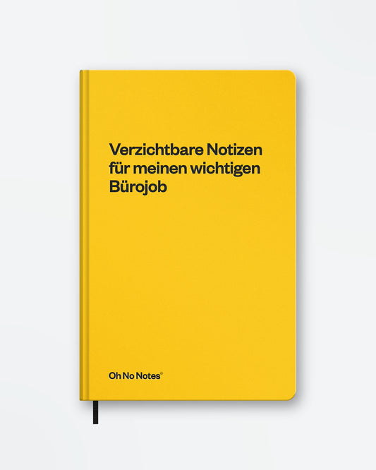 Oh No Notes Notizbuch »Verzichtbare Notizen«