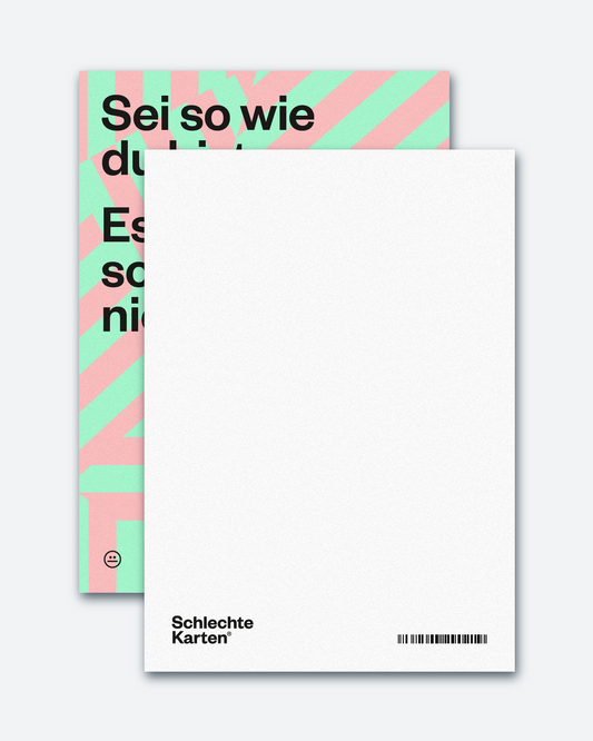Postkarte »Sei wie du bist«