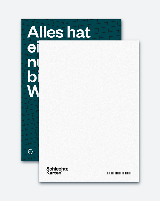 Postkarte »Alles hat ein Ende«