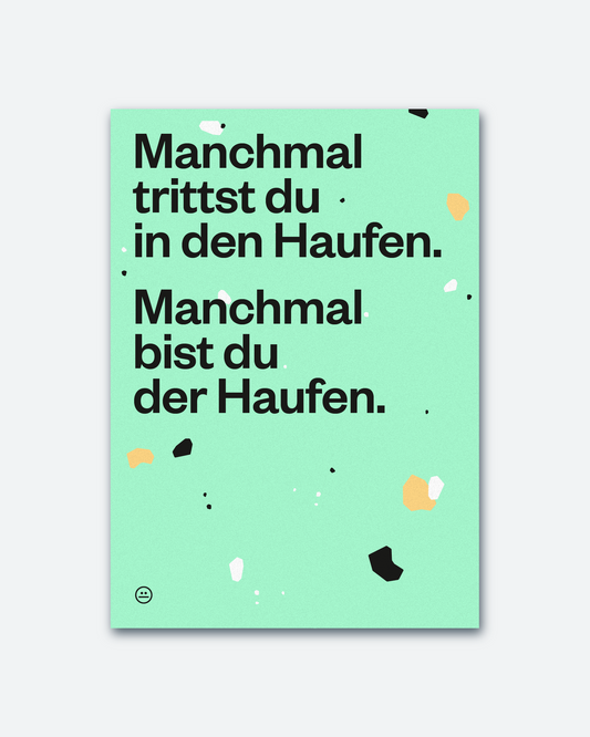 Postkarte »Haufen«