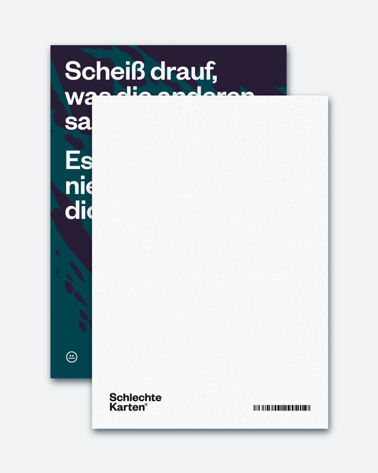 Postkarte »Scheiß drauf«