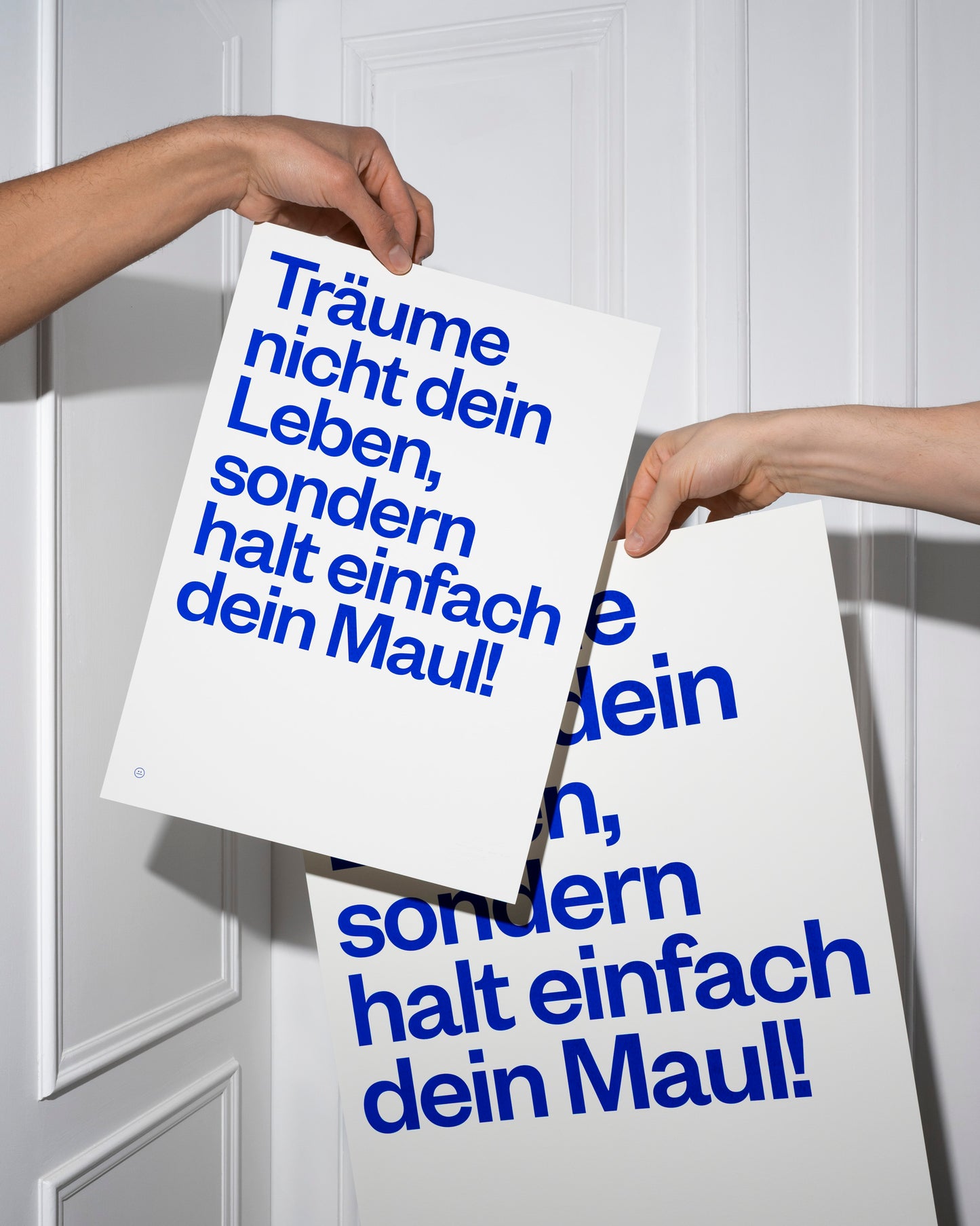 Siebdruck Poster »Träume nicht dein Leben«