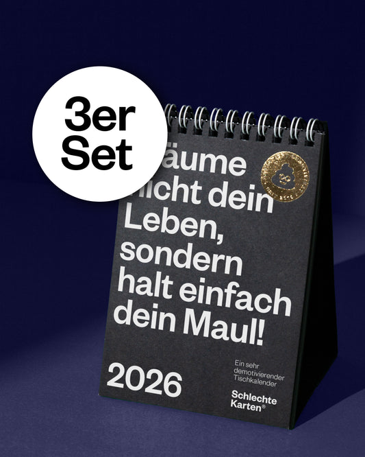 Demotivierender Tischkalender · 3er Set