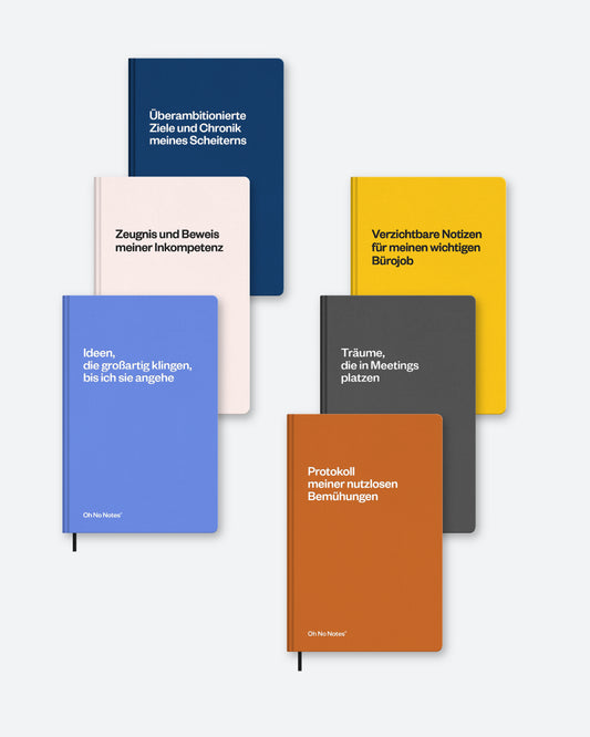 Bundle – Demotivierender Tischkalender & Oh No Note Notizbuch