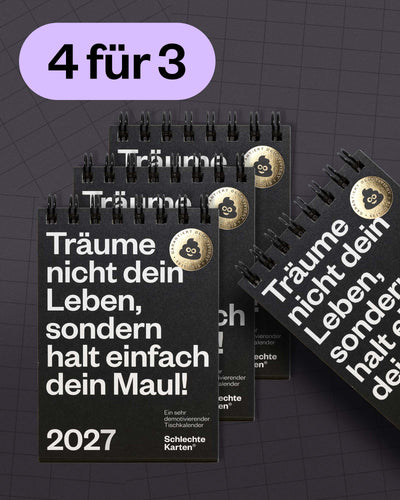 Bundle – Demotivierender Tischkalender 4 für 3