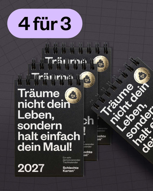 Bundle – Demotivierender Tischkalender 4 für 3