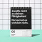 Demotivierender Tischkalender 2025