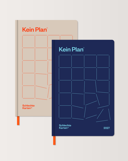 Notizbuch Planer 2027 »Kein Plan« - Vorbestellung