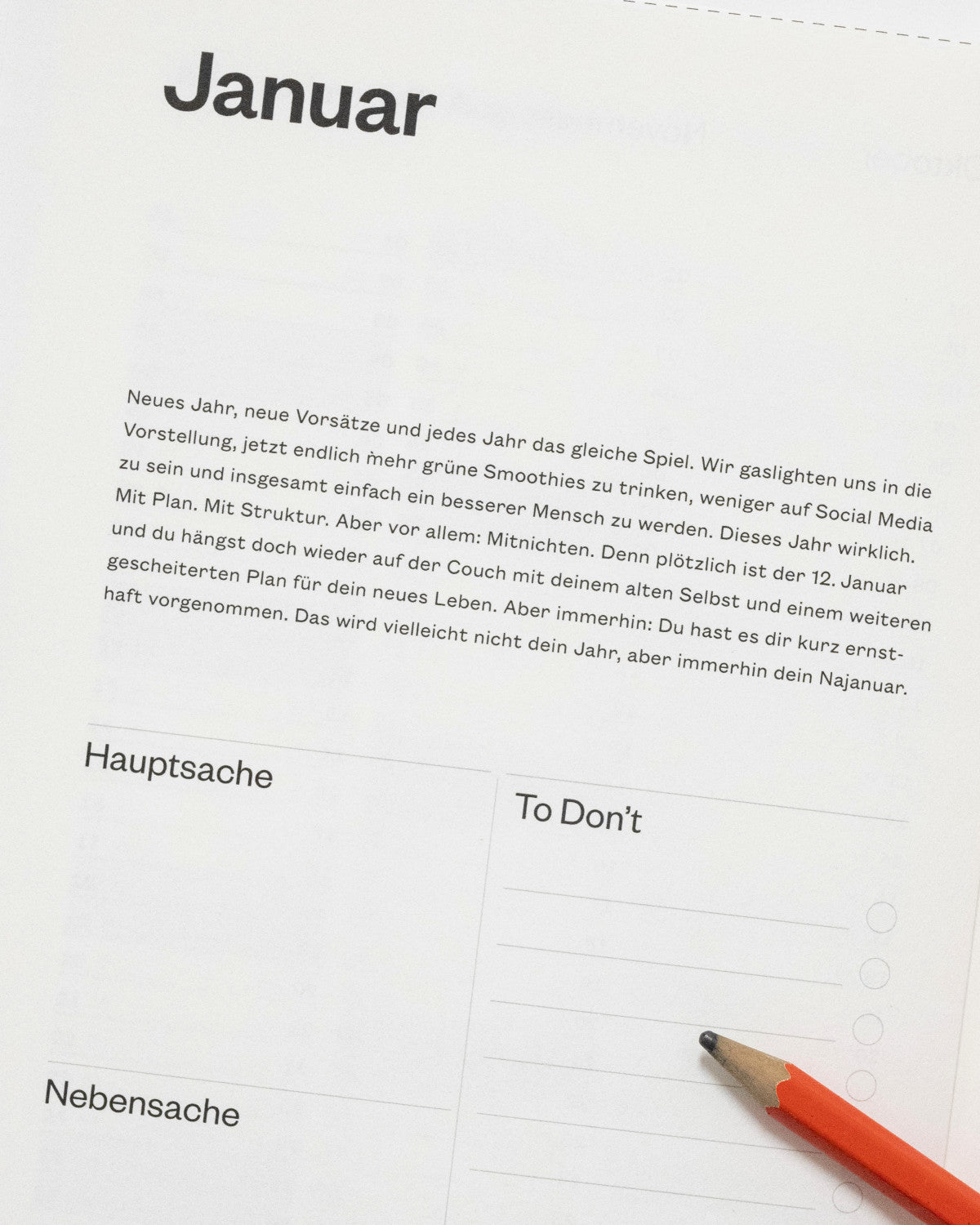Notizbuch Planer 2027 – Kein Plan