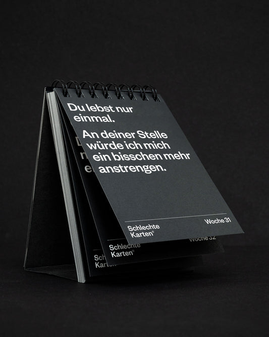 Demotivierender Tischkalender 2026