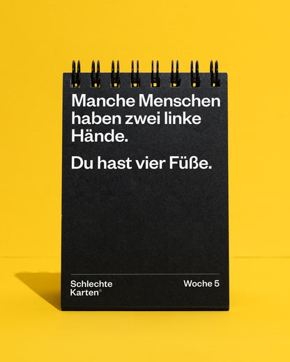 Demotivierender Tischkalender 2026