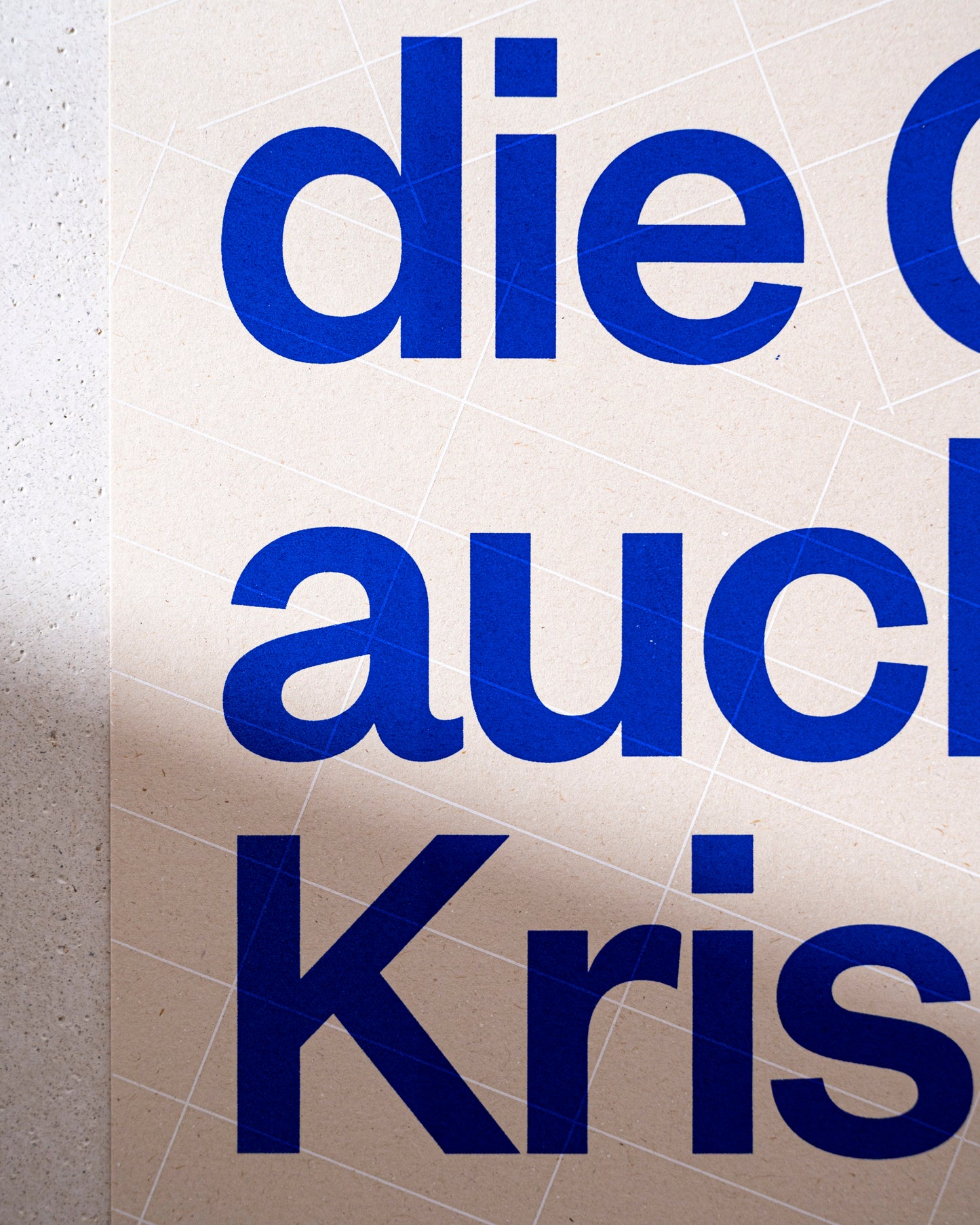 Siebdruck Poster »Chance als Krise«