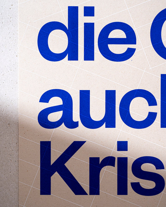 Siebdruck Poster »Chance als Krise«