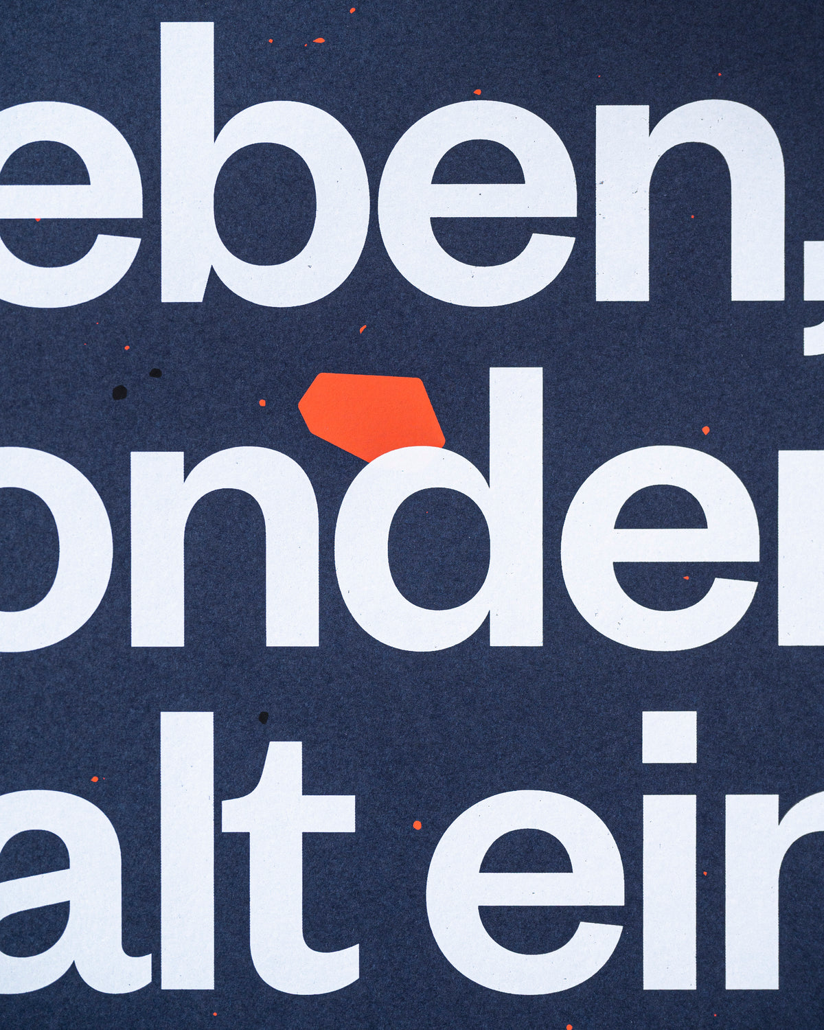 Siebdruck Poster »Träume nicht dein Leben«