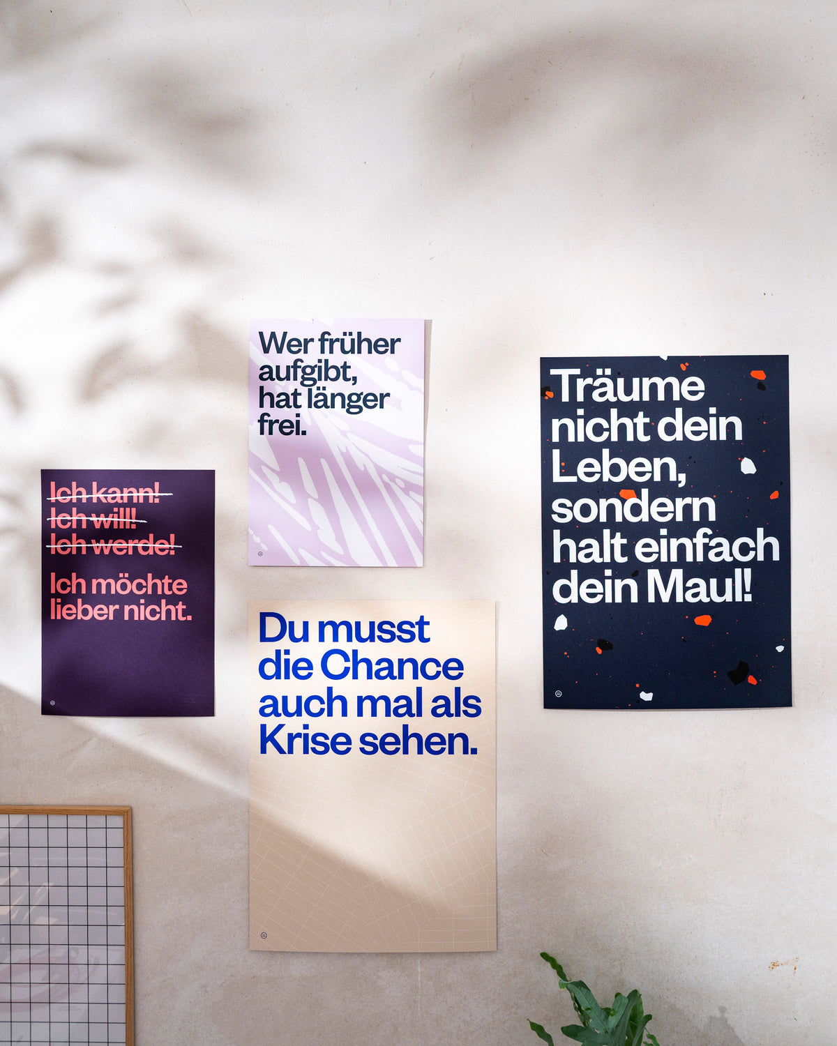 Siebdruck Poster »Chance als Krise«