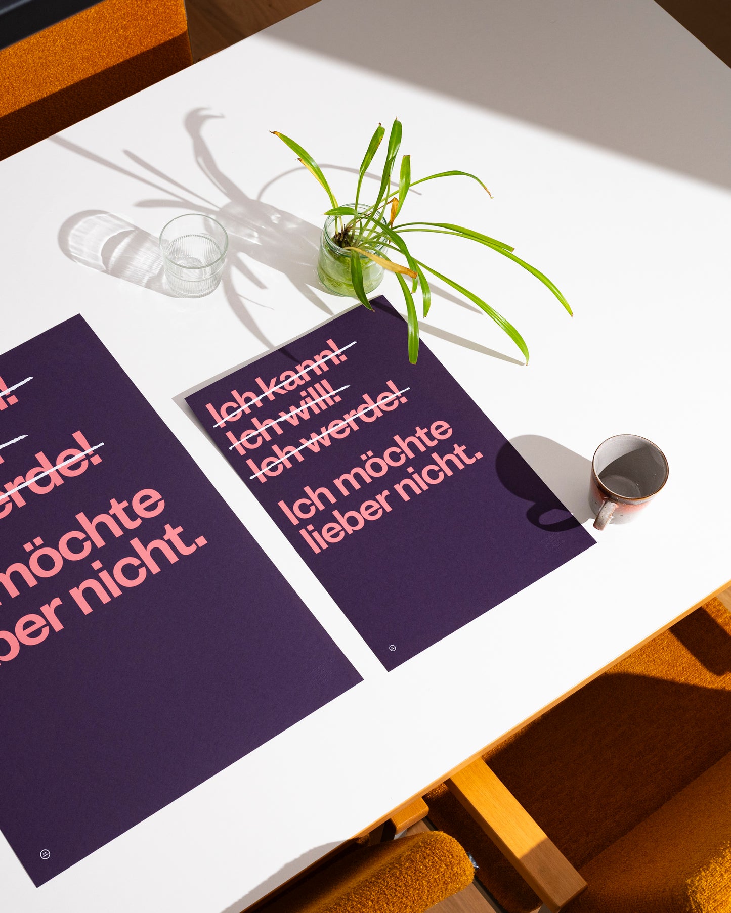 Siebdruck Poster »Ich möchte lieber nicht«