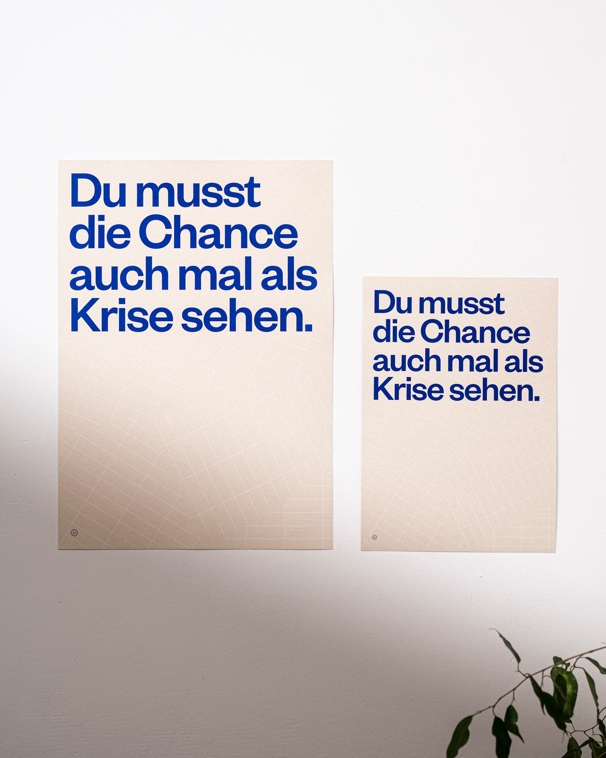 Siebdruck Poster »Chance als Krise«