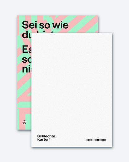 Postkarte »Sei wie du bist«