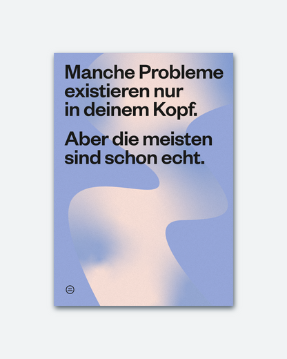 Postkarte »Manche Probleme«
