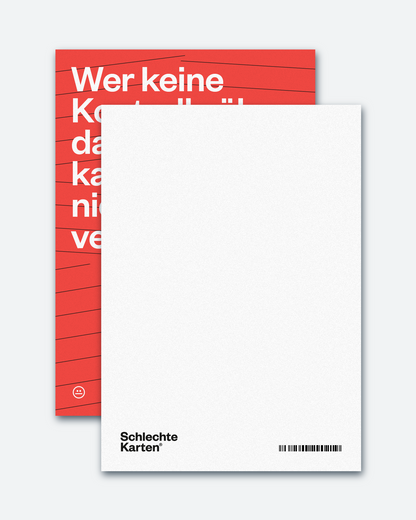 Postkarte »Keine Kontrolle«