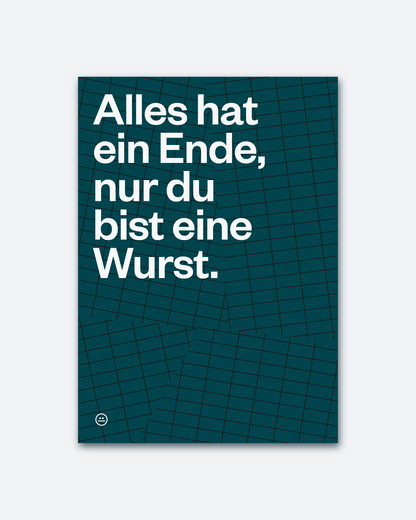Postkarte »Alles hat ein Ende«