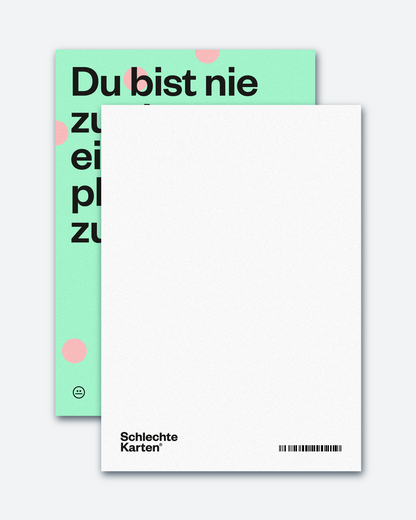 Postkarte »Nie zu alt«
