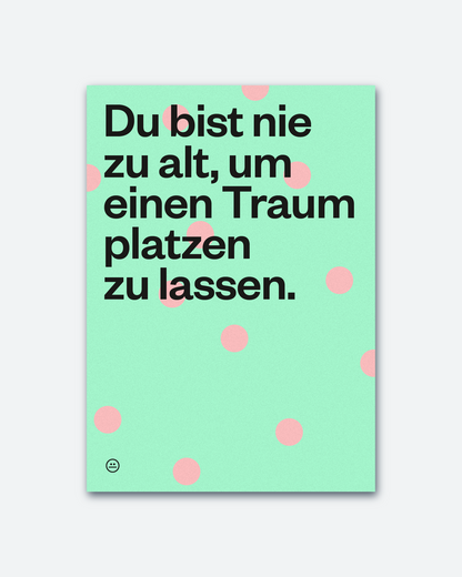 Postkarte »Nie zu alt«