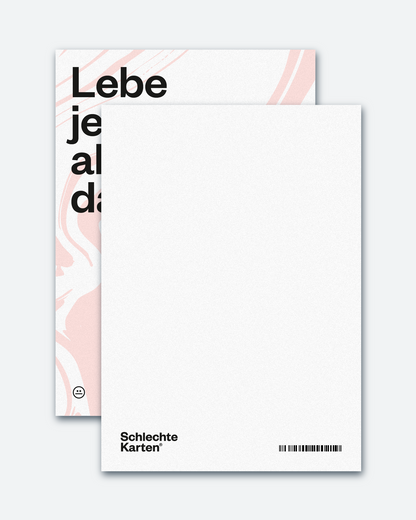 Postkarte »Lebe jeden Tag«