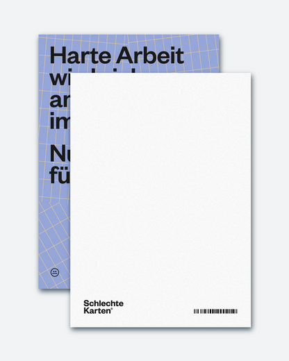 Postkarte »Harte Arbeit«