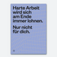 Postkarte »Harte Arbeit«