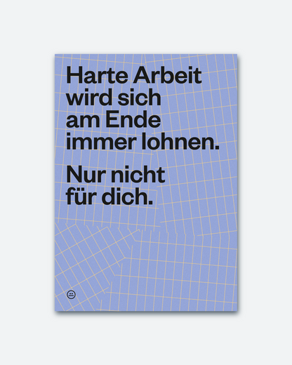 Postkarte »Harte Arbeit«