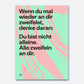 Postkarte »Zweifel«