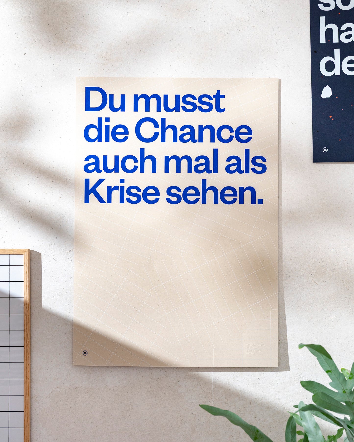 Siebdruck Poster »Chance als Krise«