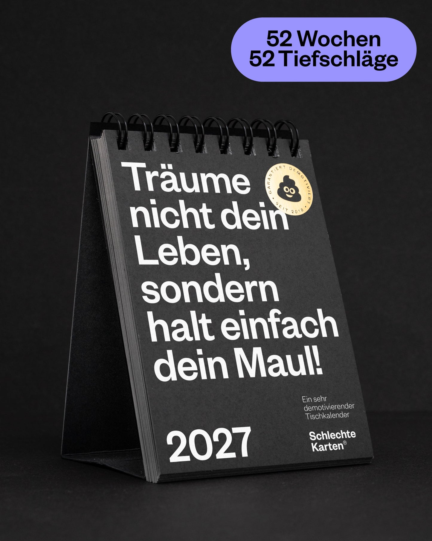 Demotivierender Tischkalender 2027