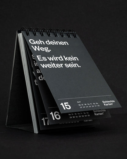 Demotivierender Tischkalender 2027