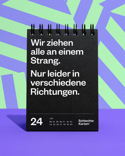 Demotivierender Tischkalender 2027
