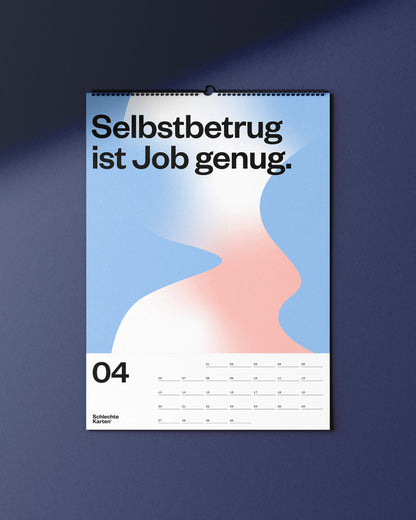 Demotivierender Wandkalender 2026