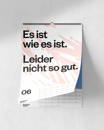Demotivierender Wandkalender 2026