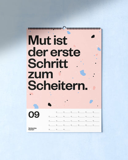 Demotivierender Wandkalender 2026