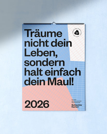 Demotivierender Wandkalender 2026
