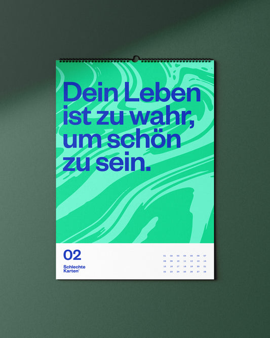 Demotivierender Wandkalender 2027, A4