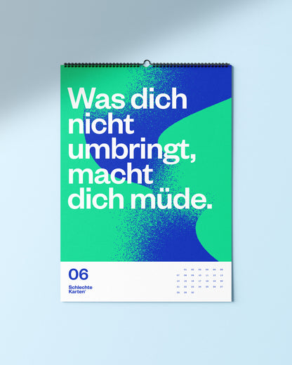 Demotivierender Wandkalender 2027, A4